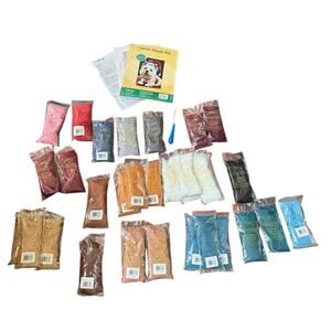 Santa Puppy Latch Hook Kit Christmas Holiday Westie Terrier Dog NO CANVAS READ